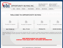 Tablet Screenshot of opportunitybuying.com